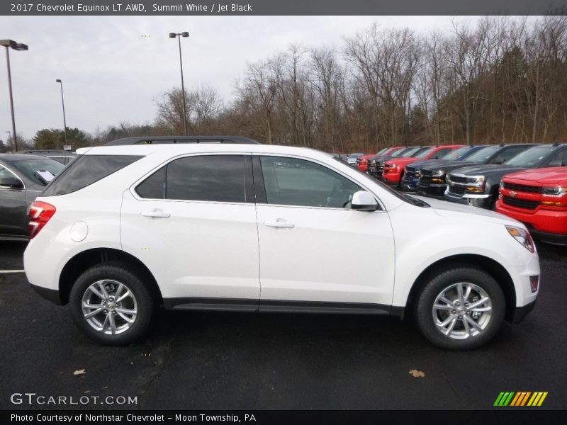 Summit White / Jet Black 2017 Chevrolet Equinox LT AWD