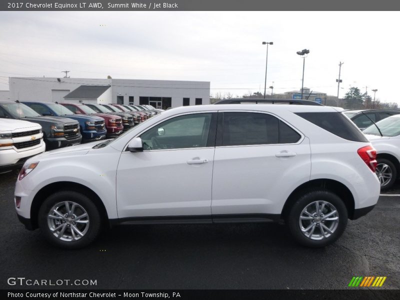 Summit White / Jet Black 2017 Chevrolet Equinox LT AWD
