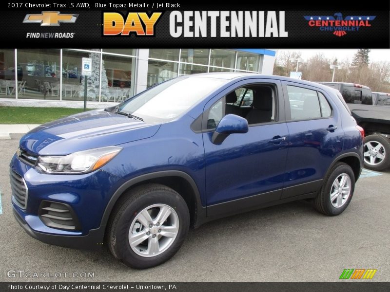 Blue Topaz Metallic / Jet Black 2017 Chevrolet Trax LS AWD