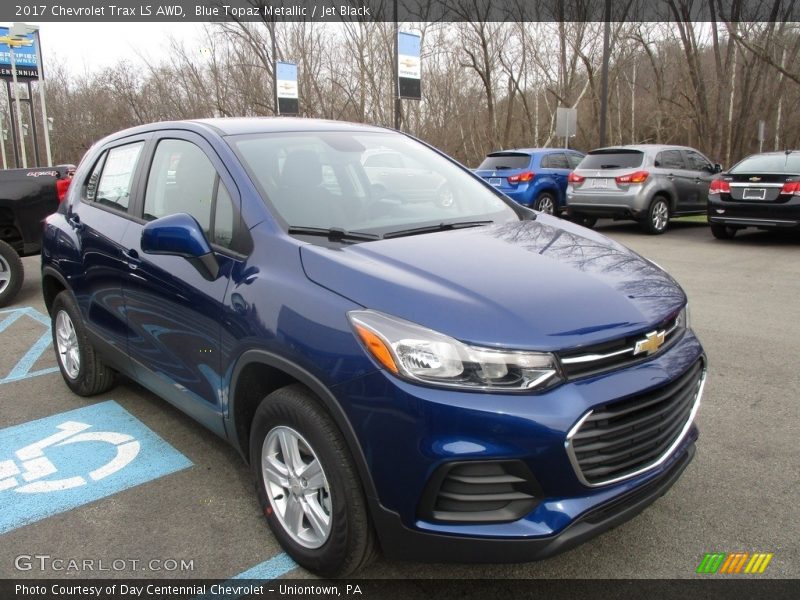 Blue Topaz Metallic / Jet Black 2017 Chevrolet Trax LS AWD