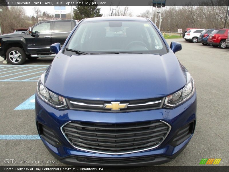 Blue Topaz Metallic / Jet Black 2017 Chevrolet Trax LS AWD