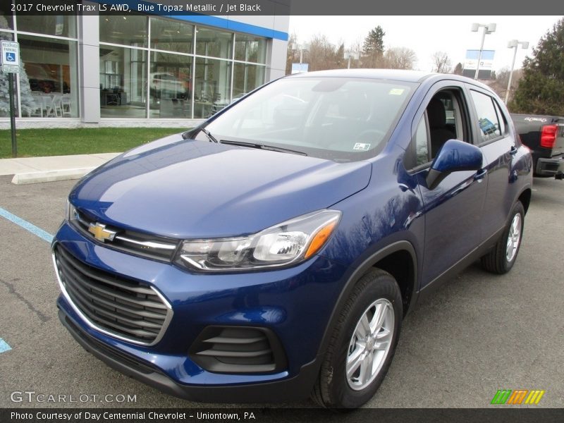 Blue Topaz Metallic / Jet Black 2017 Chevrolet Trax LS AWD