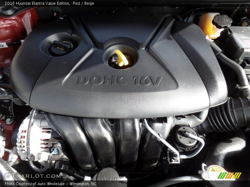 Red / Beige 2016 Hyundai Elantra Value Edition