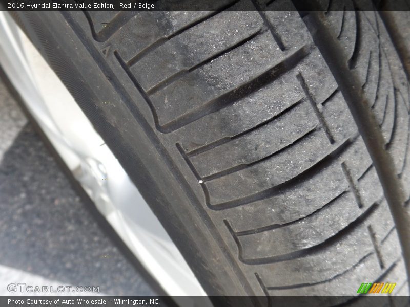 Red / Beige 2016 Hyundai Elantra Value Edition