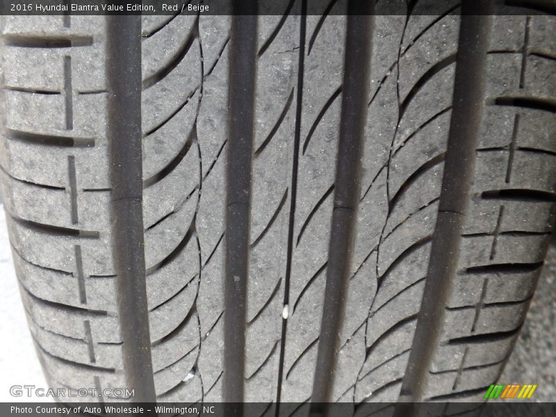 Red / Beige 2016 Hyundai Elantra Value Edition
