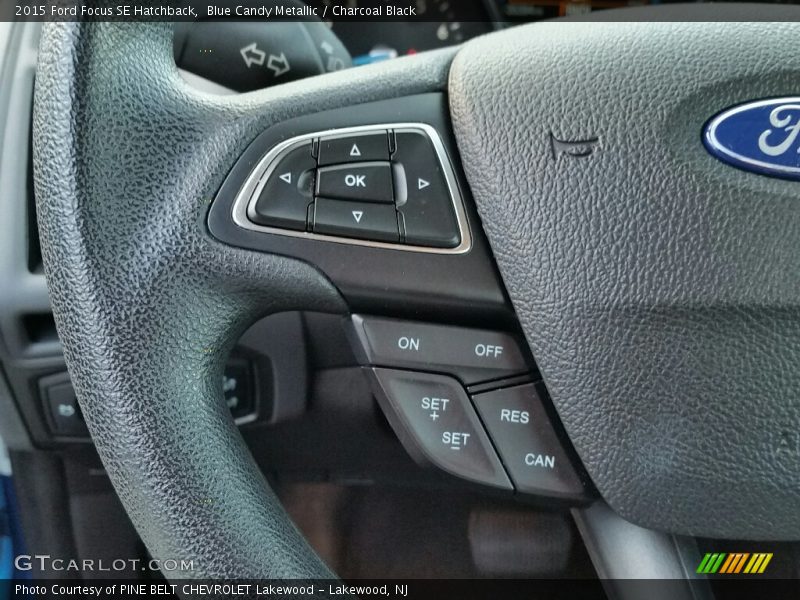 Blue Candy Metallic / Charcoal Black 2015 Ford Focus SE Hatchback
