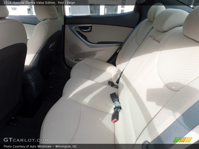 Red / Beige 2016 Hyundai Elantra Value Edition