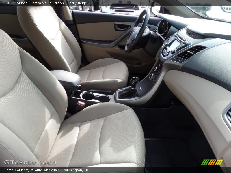 Red / Beige 2016 Hyundai Elantra Value Edition