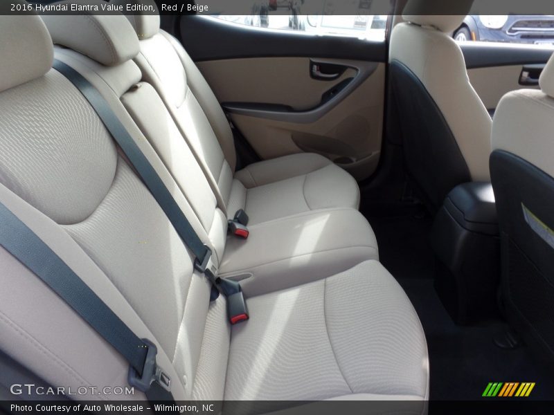 Red / Beige 2016 Hyundai Elantra Value Edition