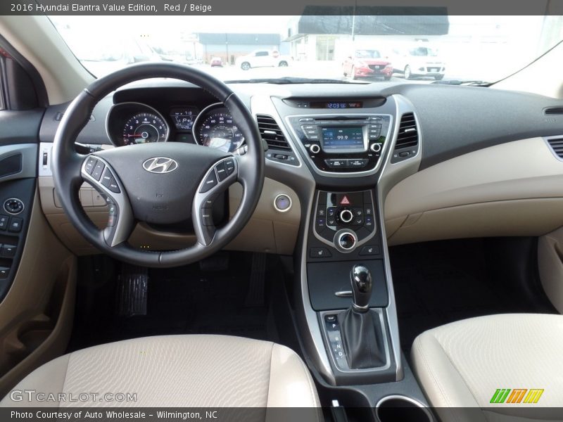 Red / Beige 2016 Hyundai Elantra Value Edition