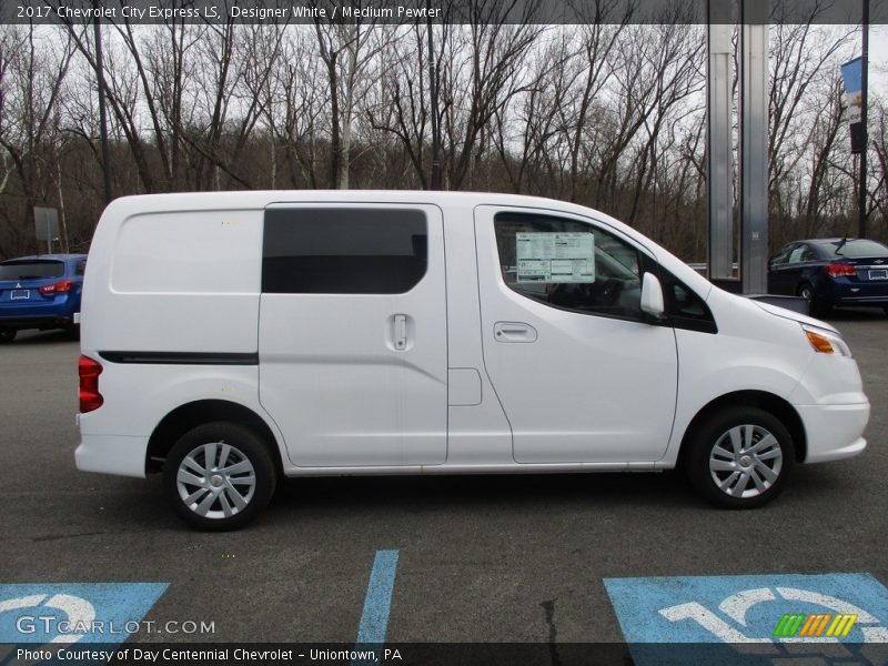Designer White / Medium Pewter 2017 Chevrolet City Express LS