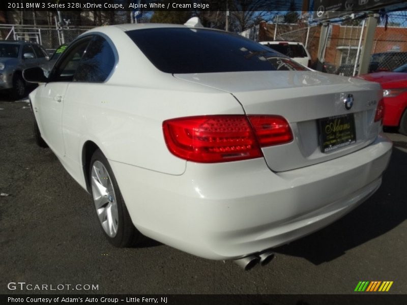 Alpine White / Cream Beige 2011 BMW 3 Series 328i xDrive Coupe