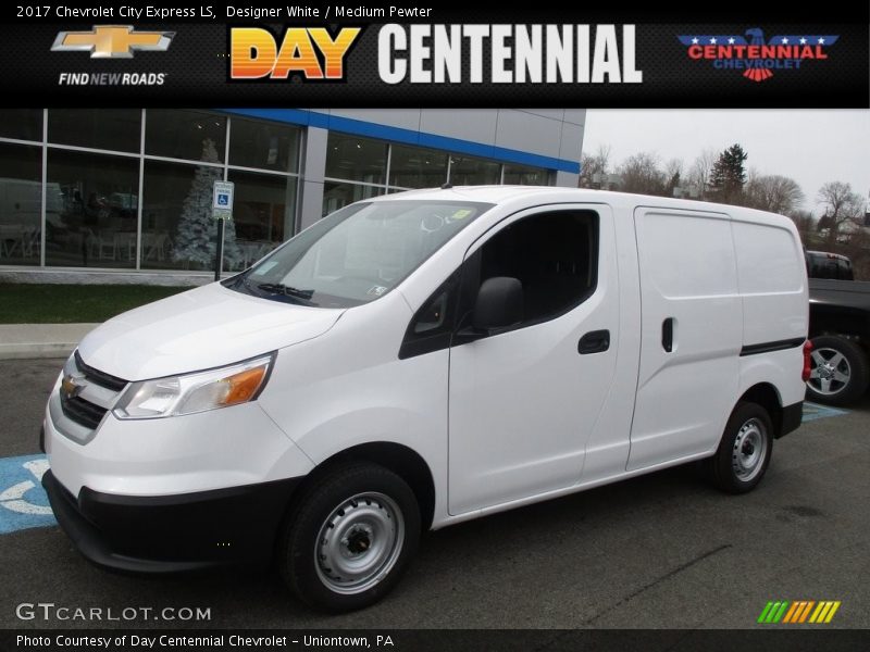 Designer White / Medium Pewter 2017 Chevrolet City Express LS