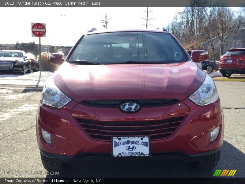 Garnet Red / Taupe 2013 Hyundai Tucson GLS AWD