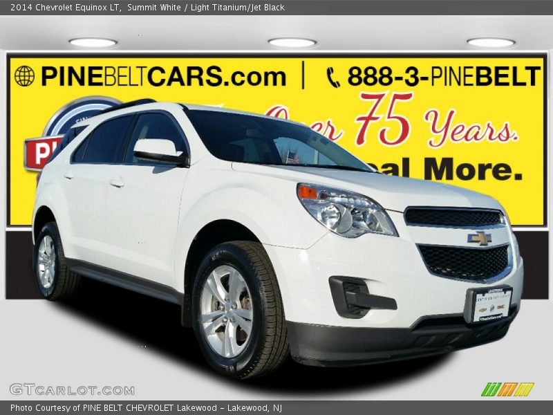Summit White / Light Titanium/Jet Black 2014 Chevrolet Equinox LT