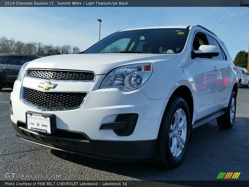 Summit White / Light Titanium/Jet Black 2014 Chevrolet Equinox LT