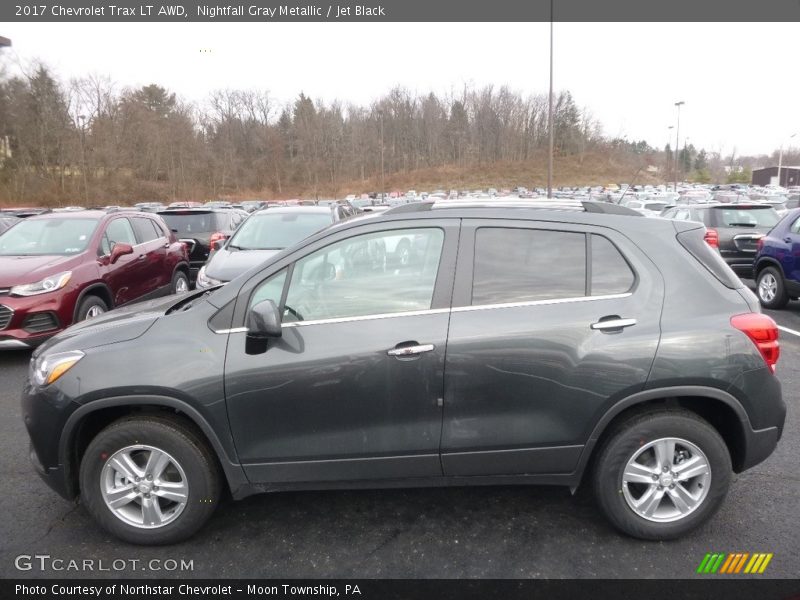 Nightfall Gray Metallic / Jet Black 2017 Chevrolet Trax LT AWD