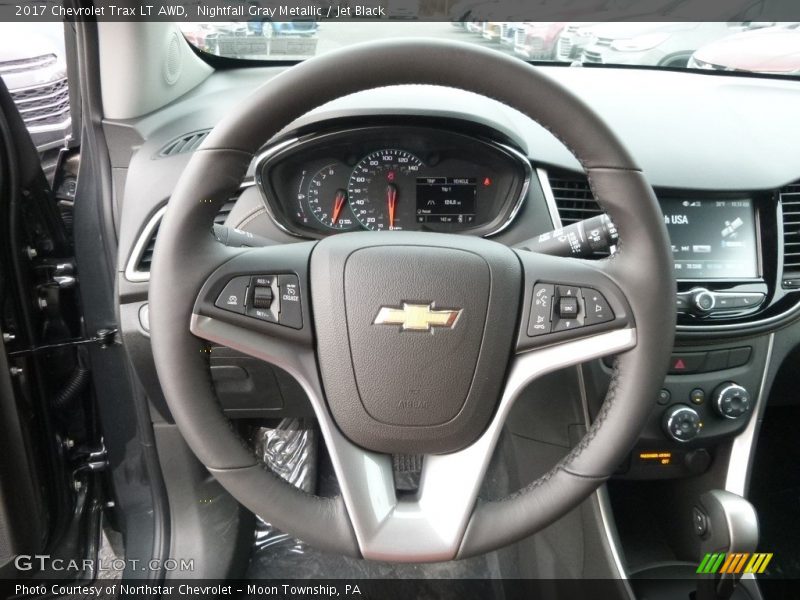 Nightfall Gray Metallic / Jet Black 2017 Chevrolet Trax LT AWD