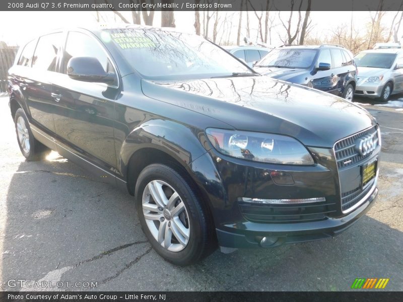 Condor Grey Metallic / Espresso Brown 2008 Audi Q7 3.6 Premium quattro