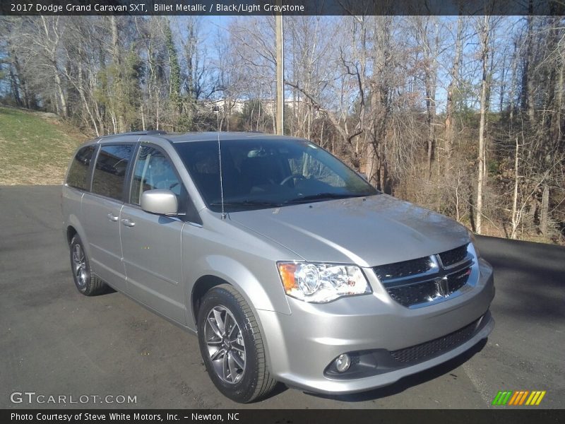 Billet Metallic / Black/Light Graystone 2017 Dodge Grand Caravan SXT