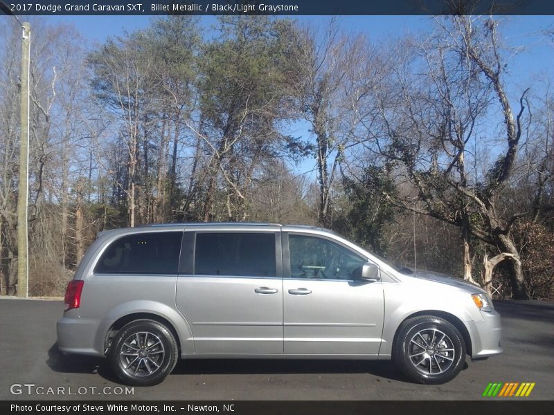Billet Metallic / Black/Light Graystone 2017 Dodge Grand Caravan SXT