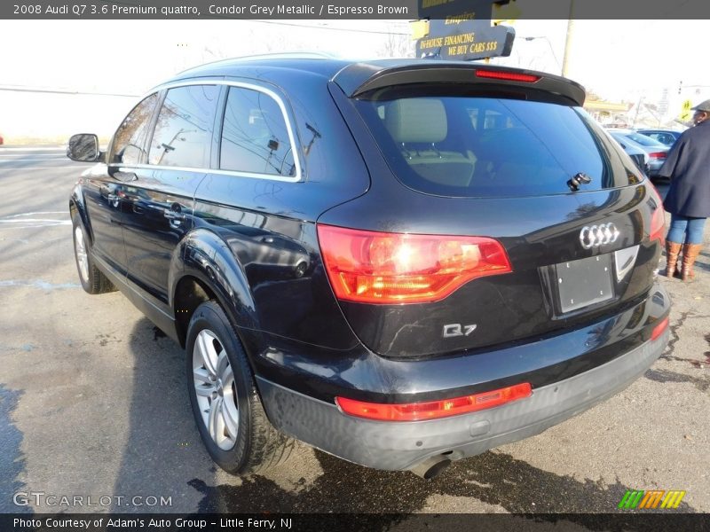 Condor Grey Metallic / Espresso Brown 2008 Audi Q7 3.6 Premium quattro