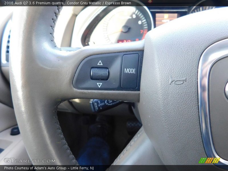 Condor Grey Metallic / Espresso Brown 2008 Audi Q7 3.6 Premium quattro