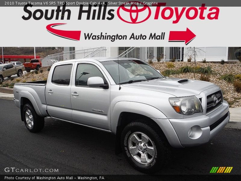 Silver Streak Mica / Graphite 2010 Toyota Tacoma V6 SR5 TRD Sport Double Cab 4x4