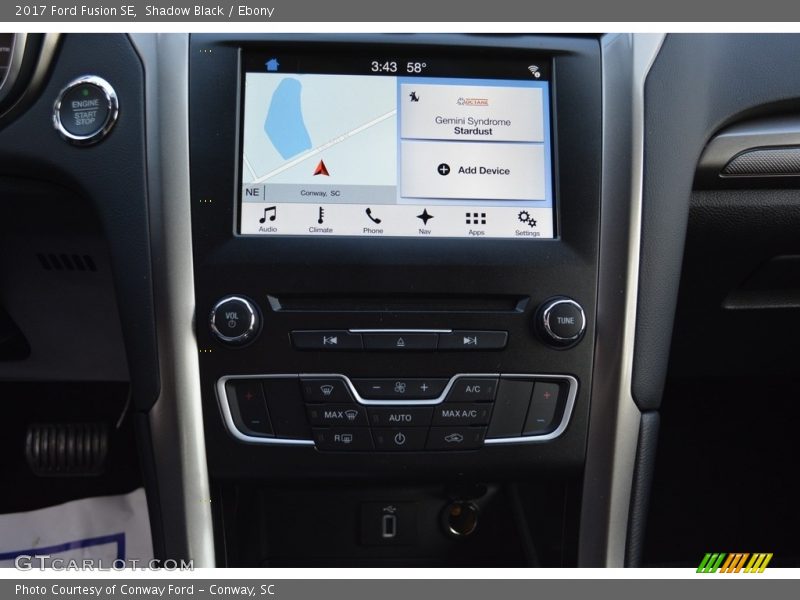 Shadow Black / Ebony 2017 Ford Fusion SE