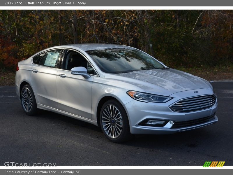 Ingot Silver / Ebony 2017 Ford Fusion Titanium
