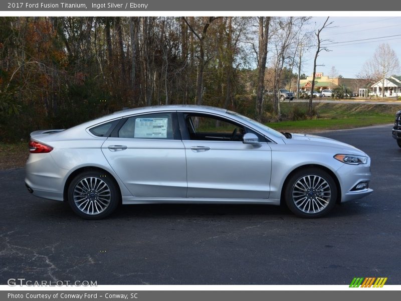 Ingot Silver / Ebony 2017 Ford Fusion Titanium