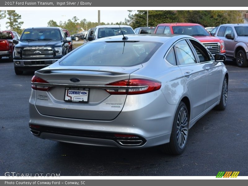 Ingot Silver / Ebony 2017 Ford Fusion Titanium