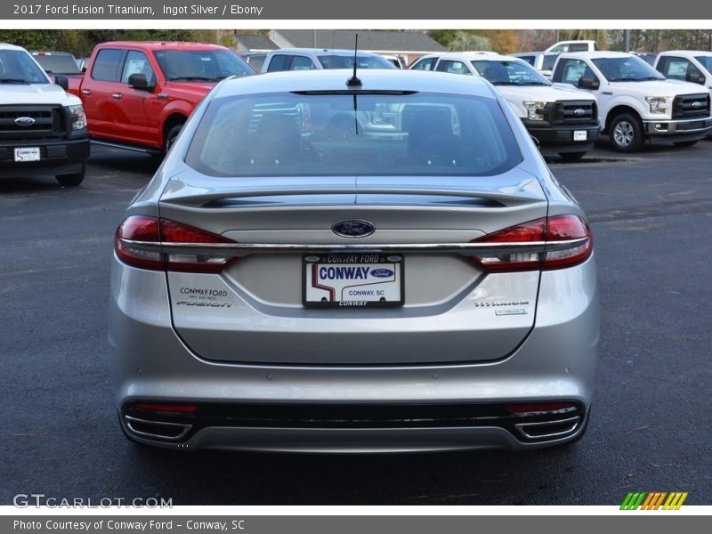 Ingot Silver / Ebony 2017 Ford Fusion Titanium