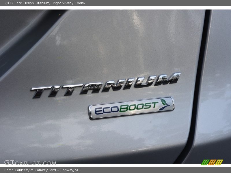 Ingot Silver / Ebony 2017 Ford Fusion Titanium