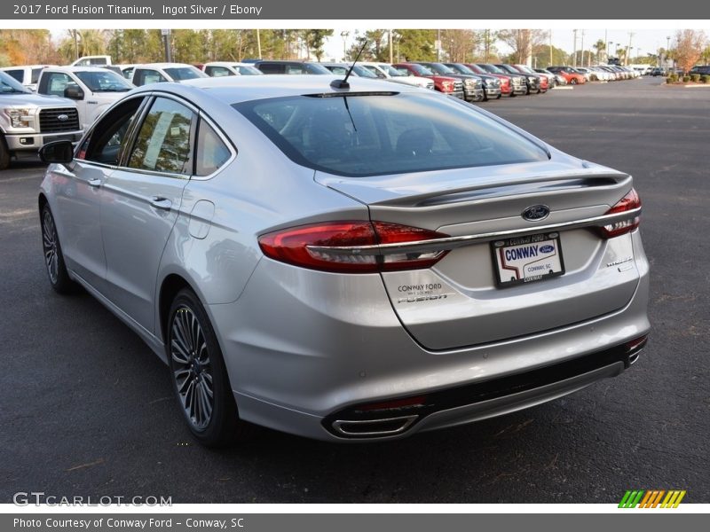 Ingot Silver / Ebony 2017 Ford Fusion Titanium