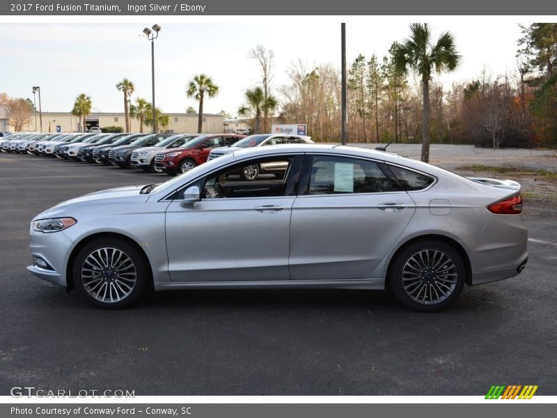 Ingot Silver / Ebony 2017 Ford Fusion Titanium