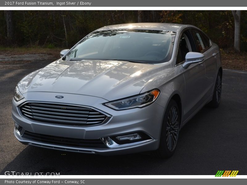 Ingot Silver / Ebony 2017 Ford Fusion Titanium