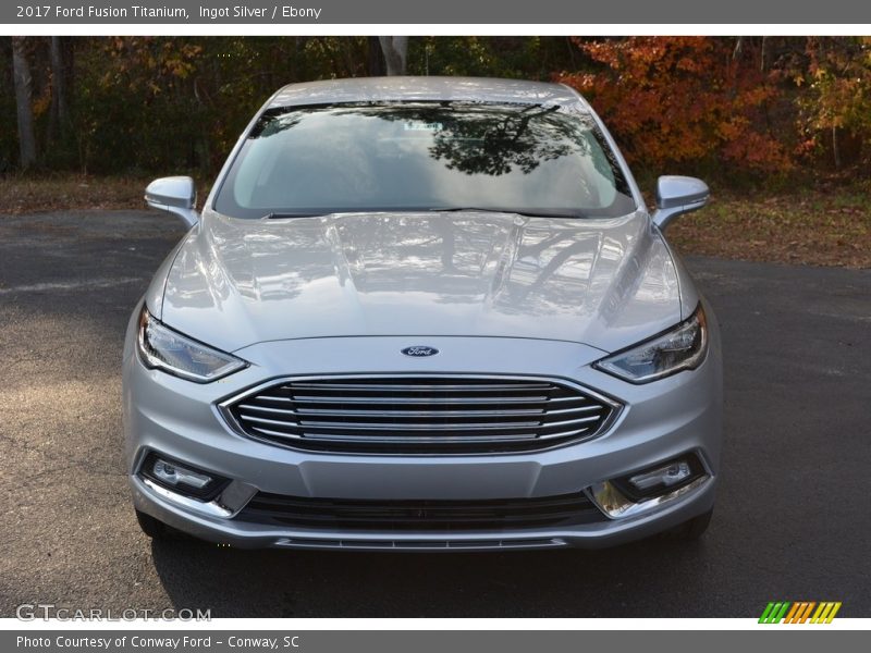 Ingot Silver / Ebony 2017 Ford Fusion Titanium