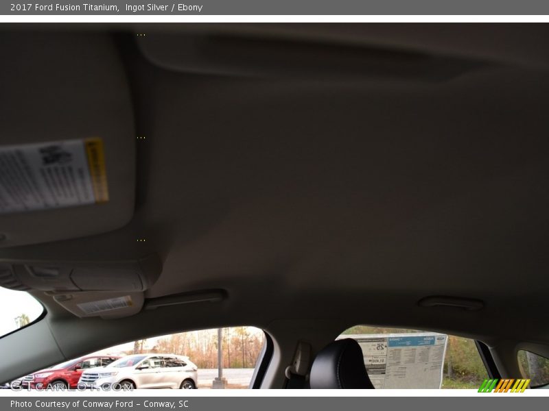 Ingot Silver / Ebony 2017 Ford Fusion Titanium