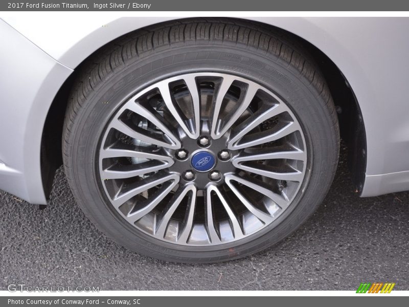 Ingot Silver / Ebony 2017 Ford Fusion Titanium