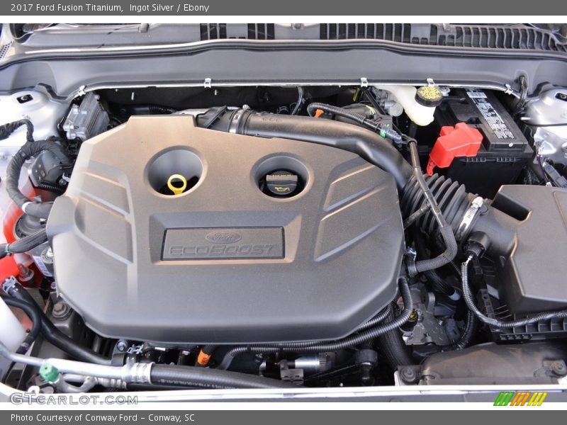 Ingot Silver / Ebony 2017 Ford Fusion Titanium