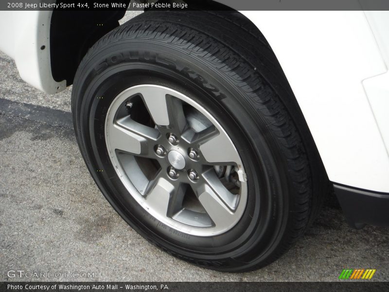 Stone White / Pastel Pebble Beige 2008 Jeep Liberty Sport 4x4
