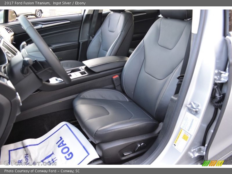 Ingot Silver / Ebony 2017 Ford Fusion Titanium