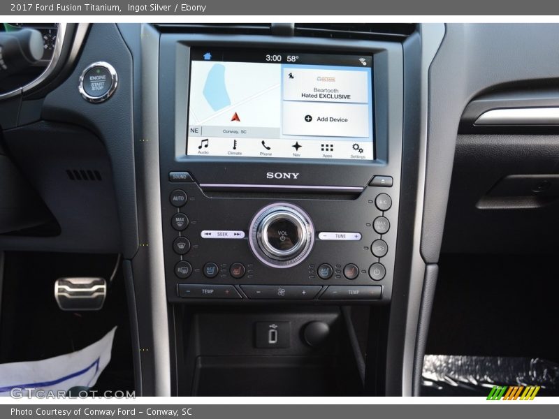Ingot Silver / Ebony 2017 Ford Fusion Titanium