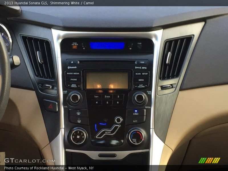 Shimmering White / Camel 2013 Hyundai Sonata GLS