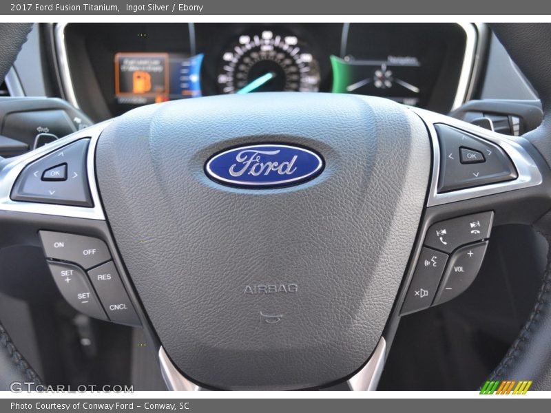 Ingot Silver / Ebony 2017 Ford Fusion Titanium