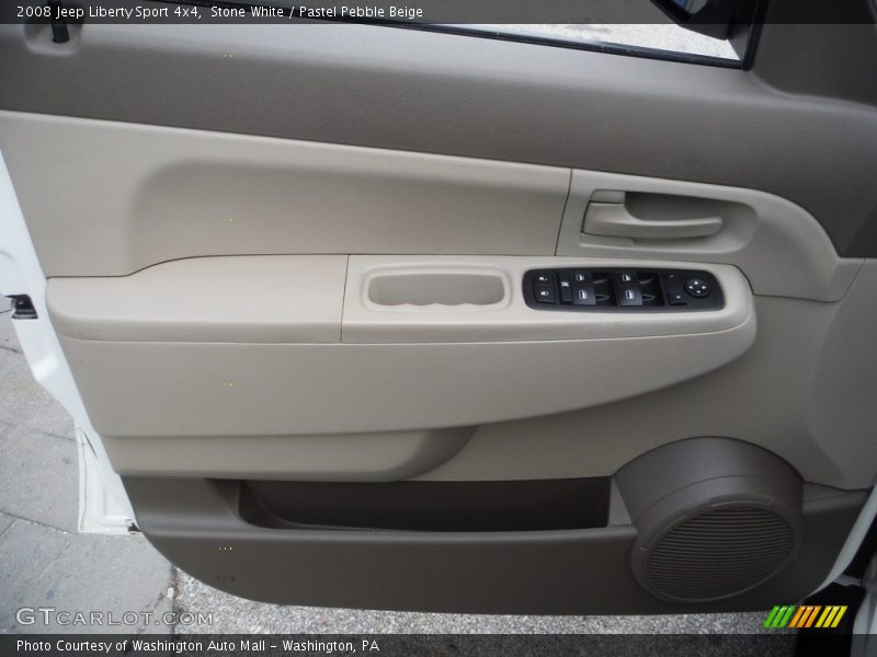 Stone White / Pastel Pebble Beige 2008 Jeep Liberty Sport 4x4