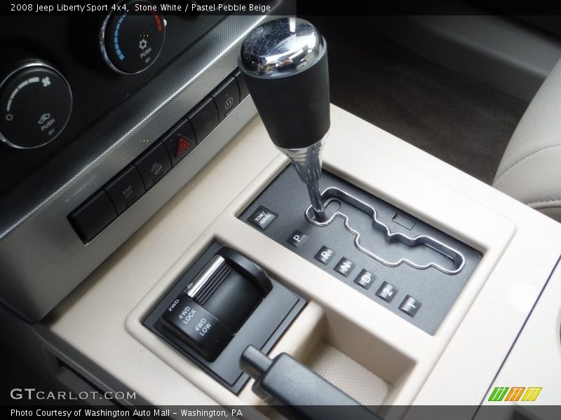 Stone White / Pastel Pebble Beige 2008 Jeep Liberty Sport 4x4