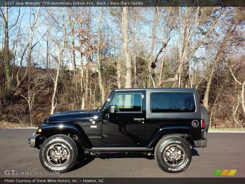 Black / Black/Dark Saddle 2017 Jeep Wrangler 75th Anniversary Edition 4x4