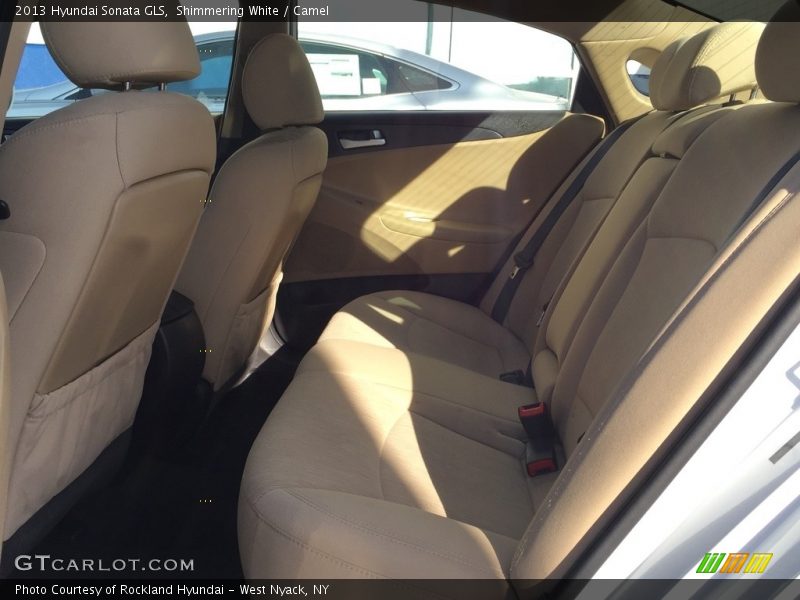 Shimmering White / Camel 2013 Hyundai Sonata GLS